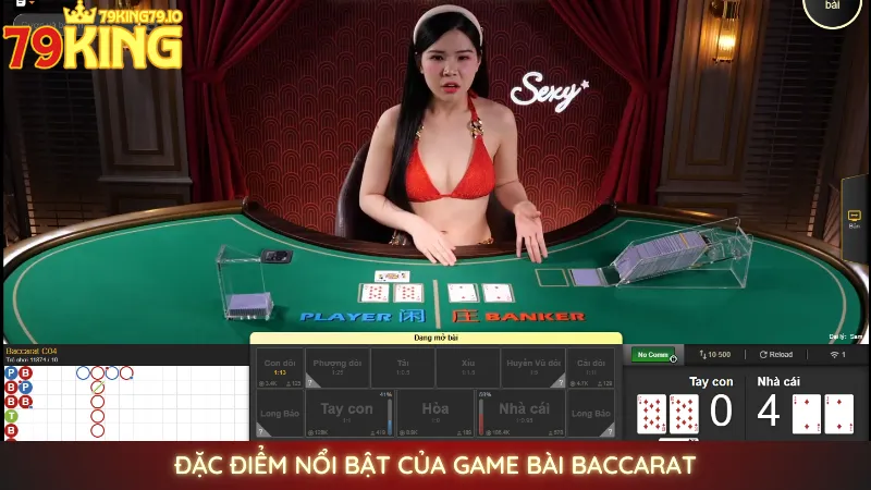 Chơi Baccarat online 79king | Bí quyết thắng lớn từ cao thủ 2 Đặc điểm nổi bật của game bài Baccarat