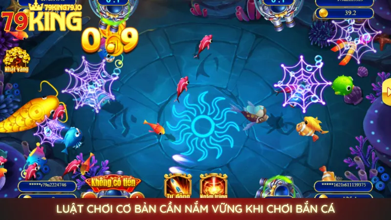 Bắn cá JDB - Săn rồng vàng, thưởng khủng cùng 79king 3 Luật chơi cơ bản cần nắm vững khi chơi bắn cá