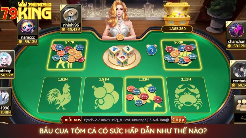 Bầu Cua Tôm Cá có sức hấp dẫn như thế nào?