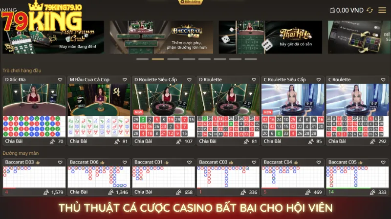Thủ thuật cá cược casino bất bại cho hội viên